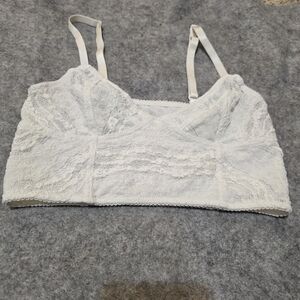 Intimately By Free People Elegant Lace Bralette in Cream